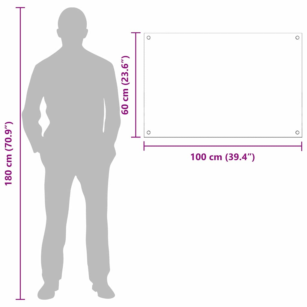 Kjøkkenbenkplate 2 stk. Hvit 100 x 60 cm herdet glass