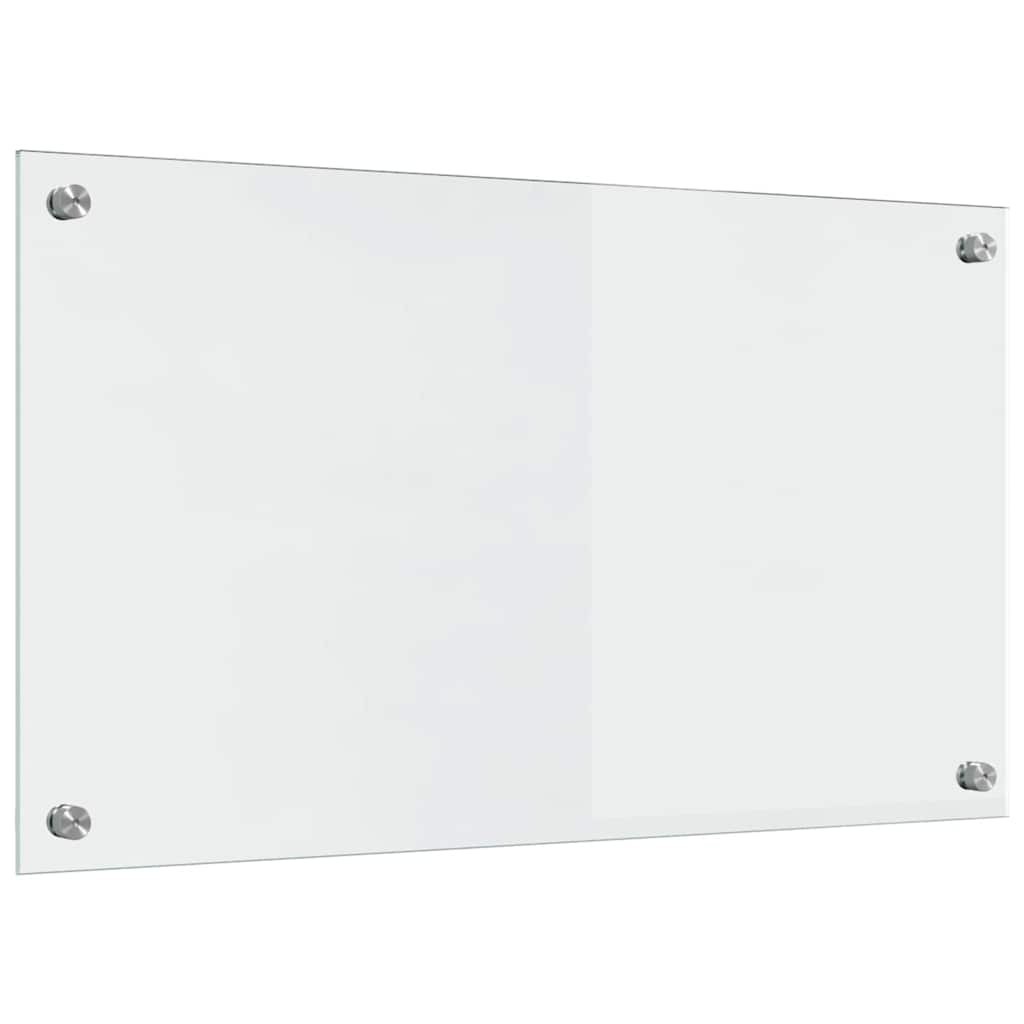 Kjøkkenbenkplate 2 pcs Gjennomsiktig 70 x 40 cm herdet glass