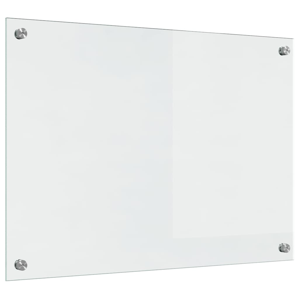 Kjøkkenbenkplate 2 pcs Gjennomsiktig 70 x 50 cm herdet glass