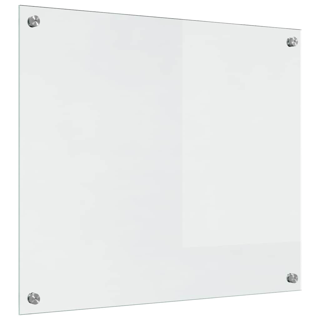 Kjøkkenbenkplate 2 pcs Gjennomsiktig 70 x 60 cm herdet glass