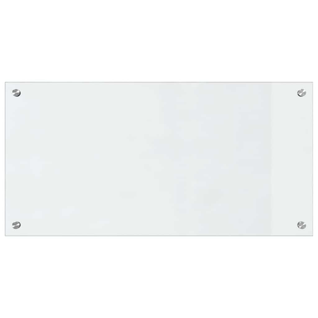Kjøkkenbenkplate 2 pcs Gjennomsiktig 80 x 40 cm herdet glass