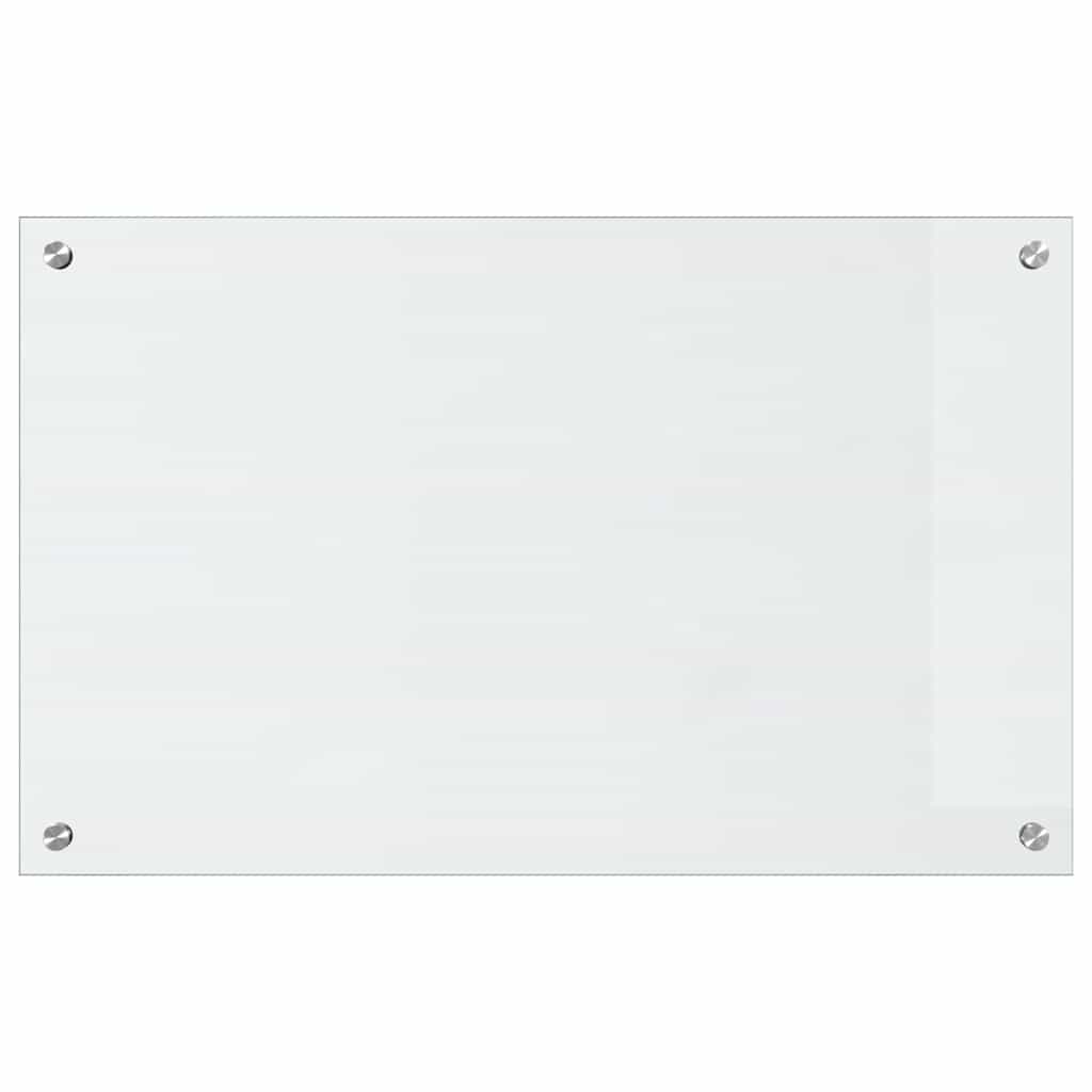 Kjøkkenbenkplate 2 pcs Gjennomsiktig 80 x 50 cm herdet glass