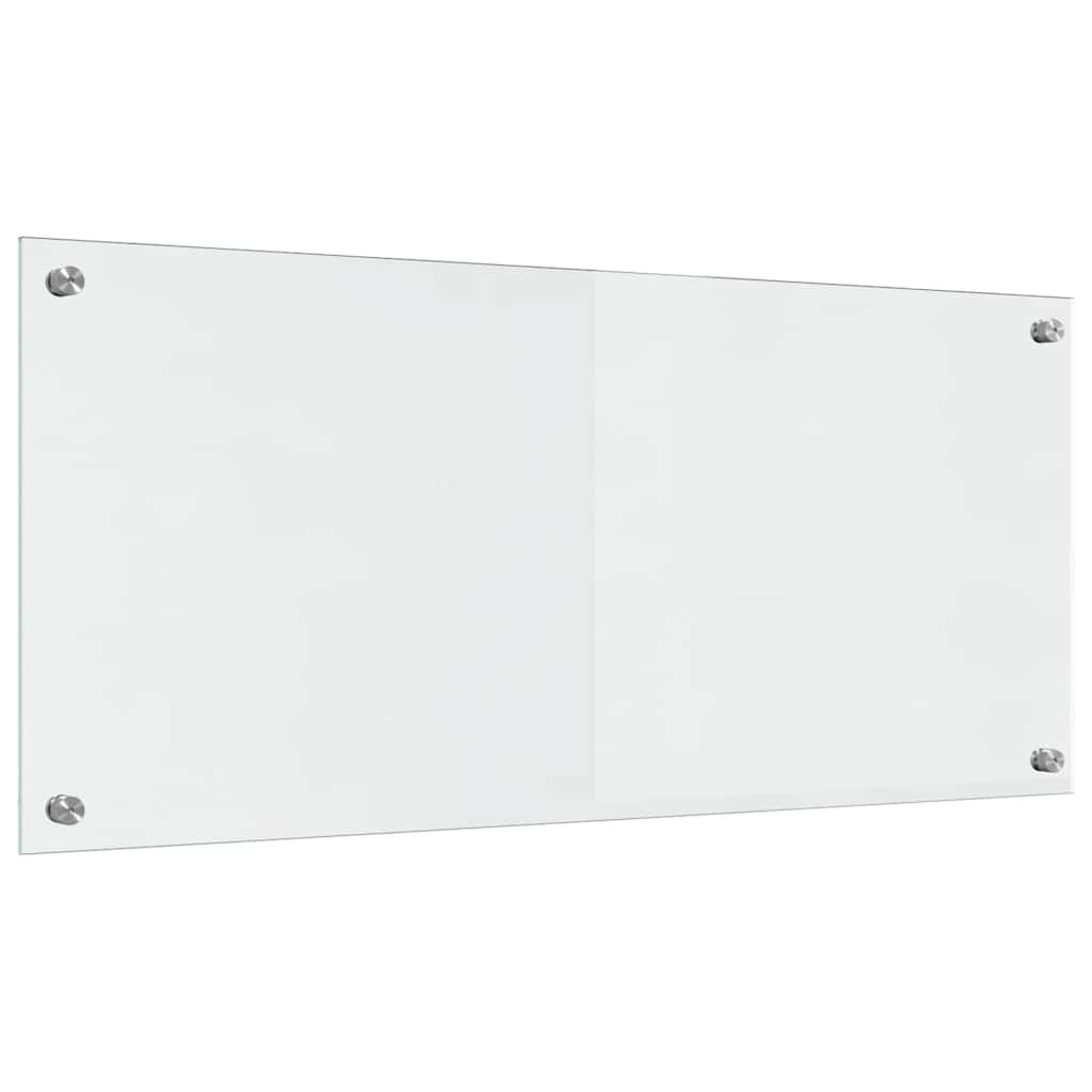 Kjøkkenbenkplate 2 pcs Gjennomsiktig 90 x 40 cm herdet glass