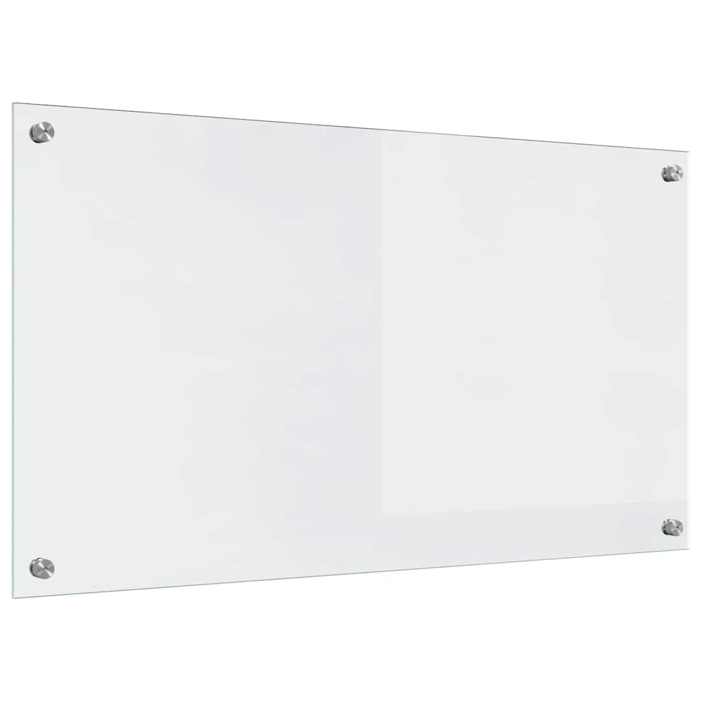 Kjøkkenbenkplate 2 pcs Gjennomsiktig 90 x 50 cm herdet glass