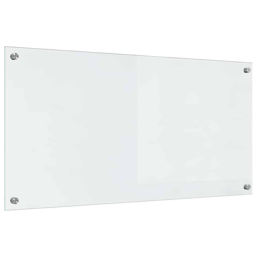 Kjøkkenbenkplate 2 pcs Gjennomsiktig 100 x 50 cm herdet glass