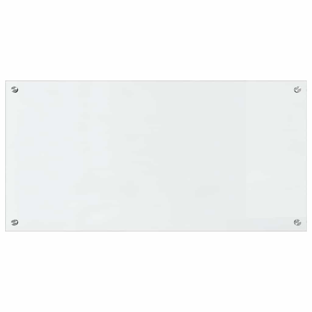 Kjøkkenbenkplate 2 pcs Gjennomsiktig 100 x 50 cm herdet glass