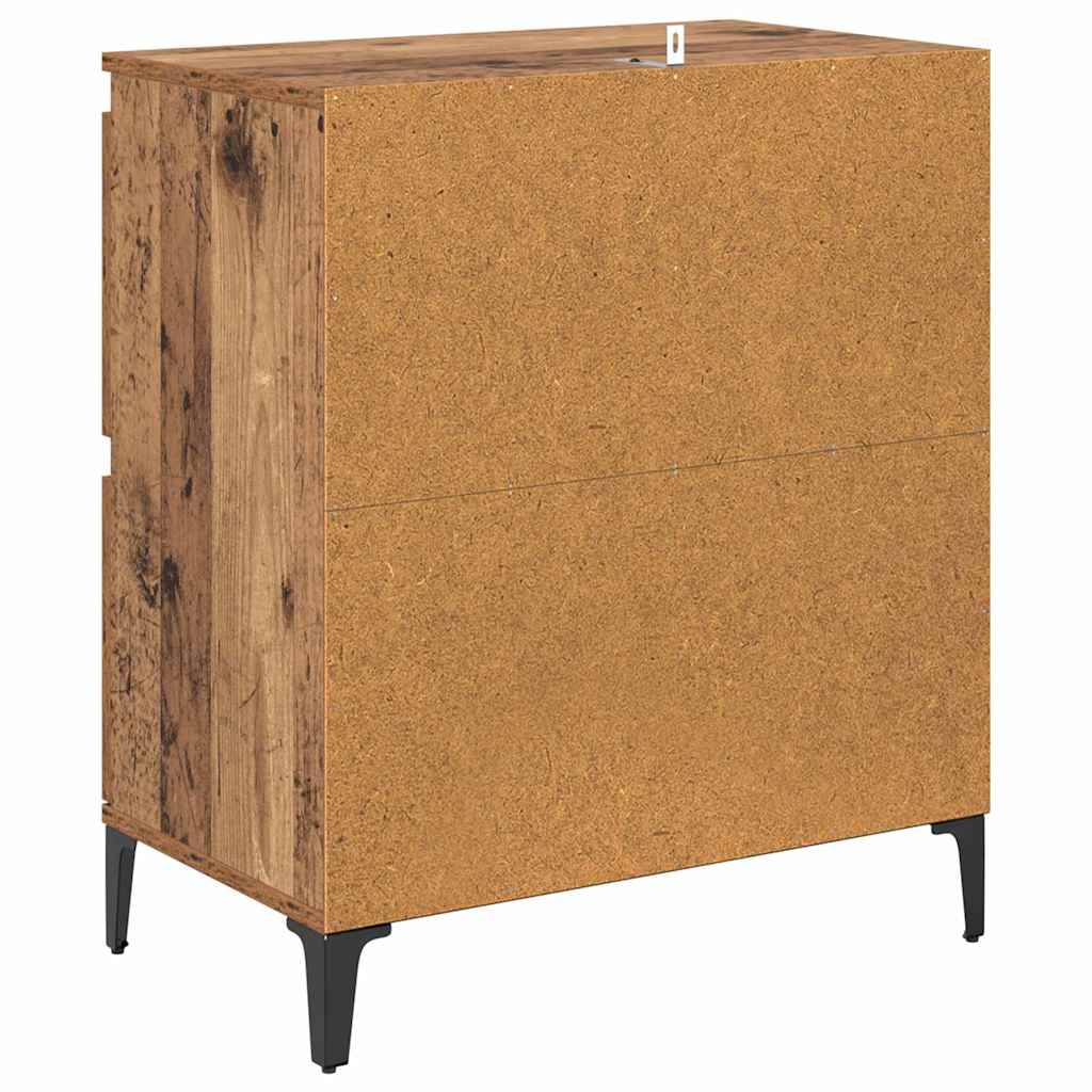 Skap 2 pcs Gamle tre 60 x 35 x 70 cm Konstruert tre