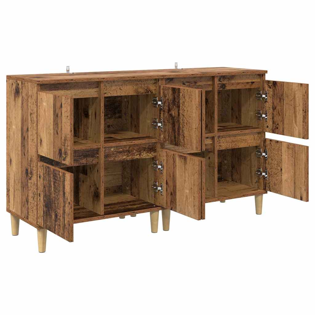 Skap 2 pcs Gamle tre 60 x 35 x 70 cm Konstruert tre