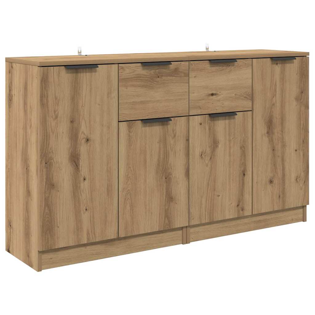 Skap 2 pcs Artisan Eik 60 x 30 x 70 cm Konstruert tre