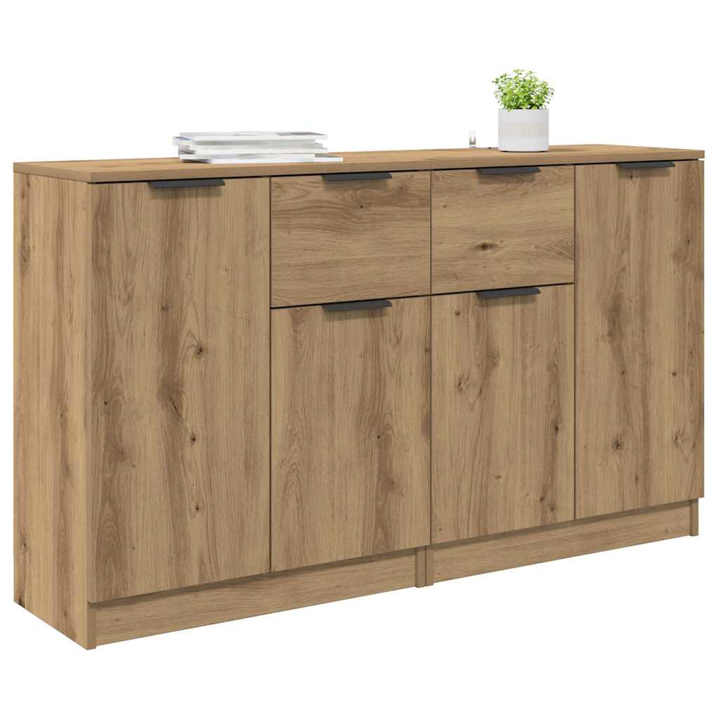 Skap 2 pcs Artisan Eik 60 x 30 x 70 cm Konstruert tre