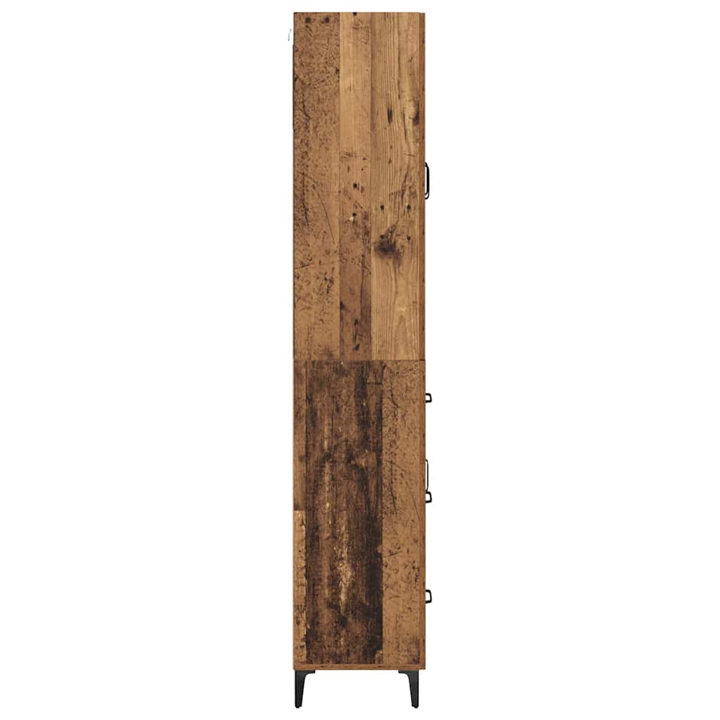 Høyskap Veggmontert Gamle tre 69,5 x 34 x 180 cm Konstruert tre