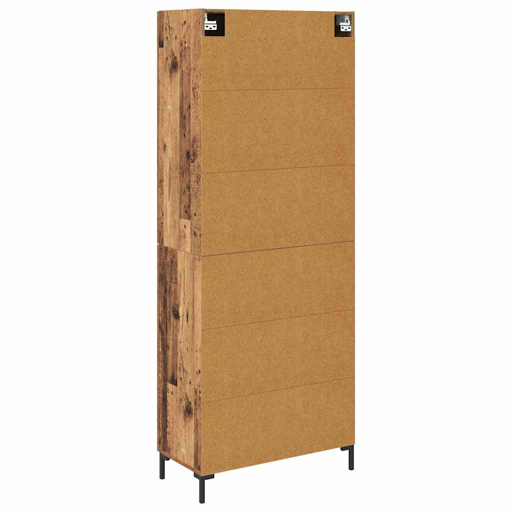 Høyskap Veggmontert Gamle tre 69,5 x 34 x 180 cm Konstruert tre