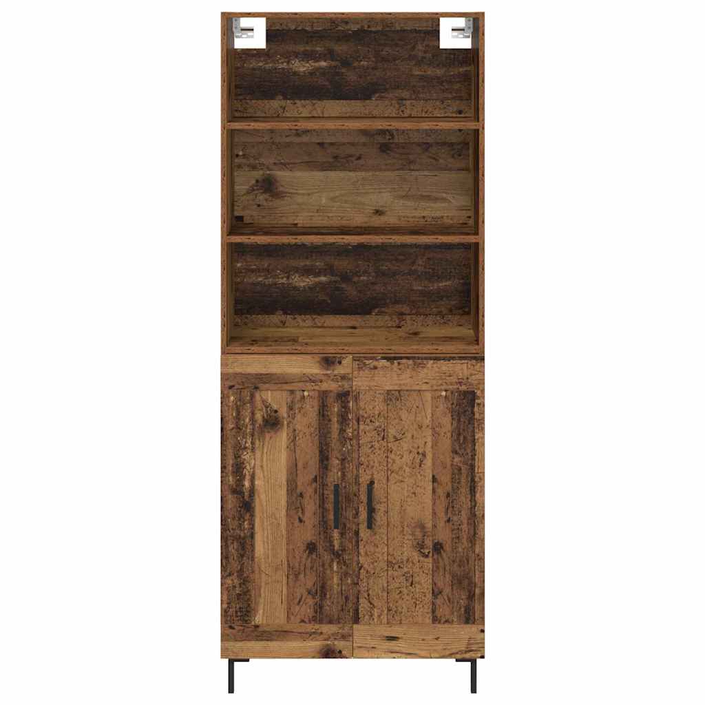 Høyskap Gammelt tre 69,5 x 34 x 180 cm Konstruert tre