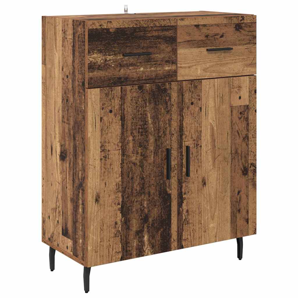 Høyskap Gamle tre 69,5 x 34 x 180 cm Sponplater og glass