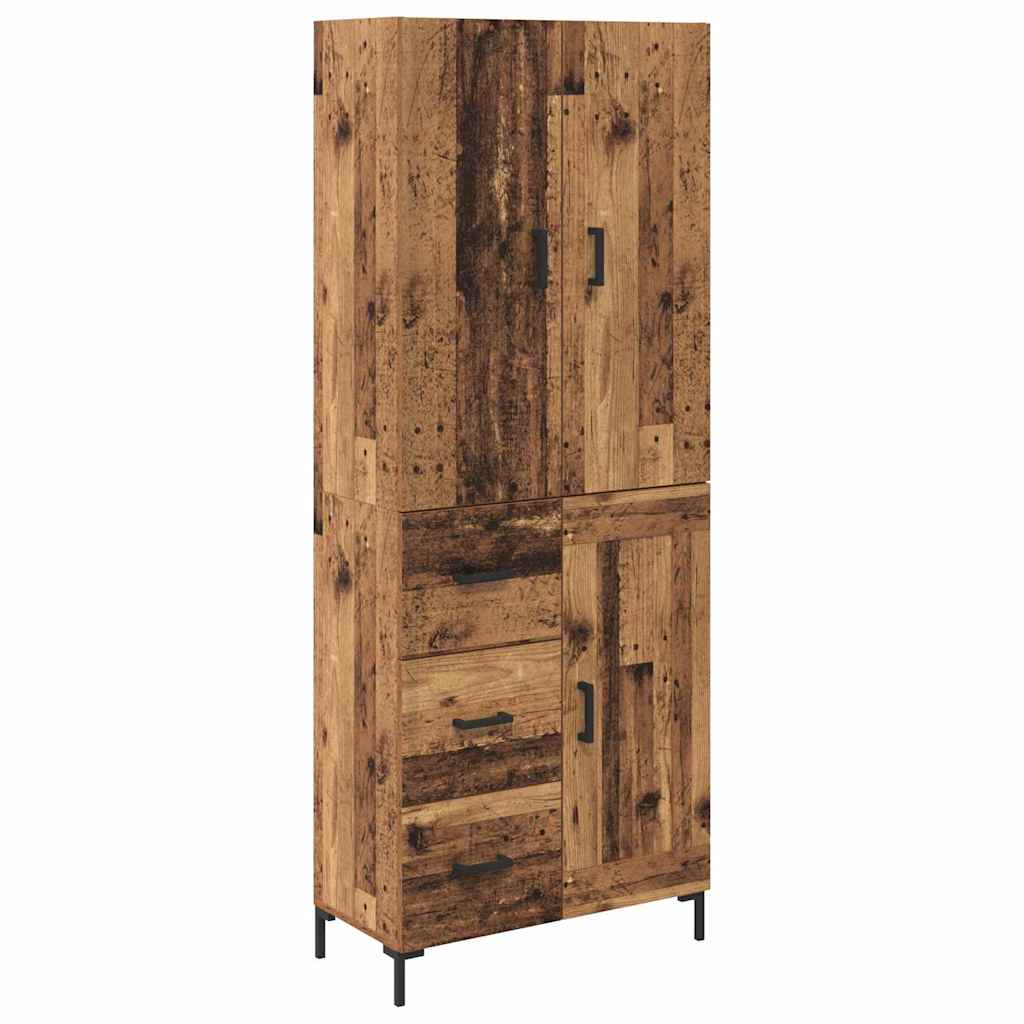 Høyskap Veggmontert Gamle tre 69,5 x 34 x 180 cm Konstruert tre