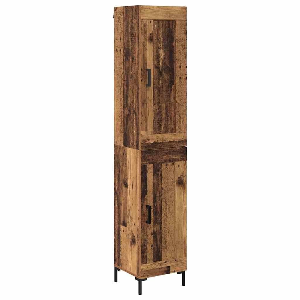 Høyskap Gamle tre 34,5 x 34 x 180 cm Konstruert tre