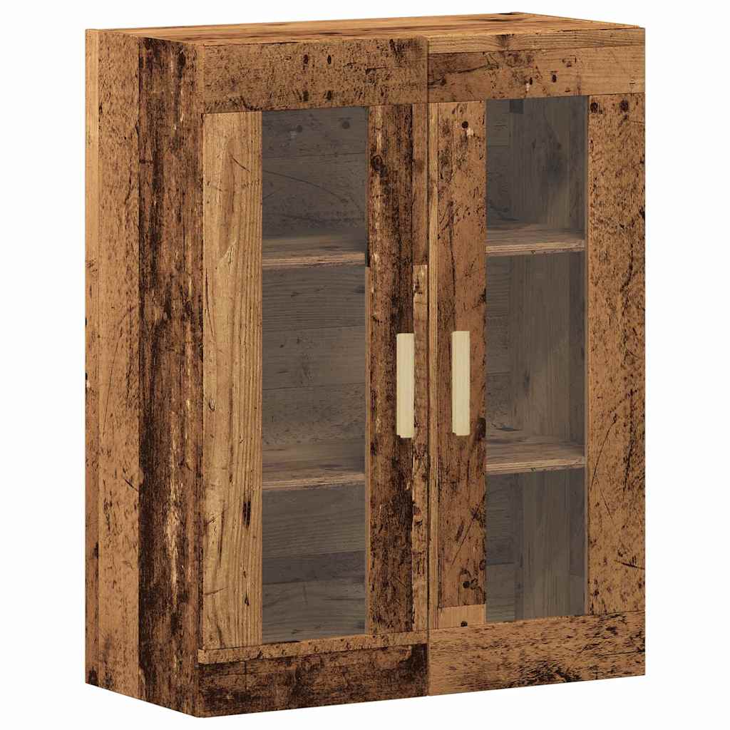 Høyskap Gamle tre 69,5 x 34 x 180 cm Sponplater og glass