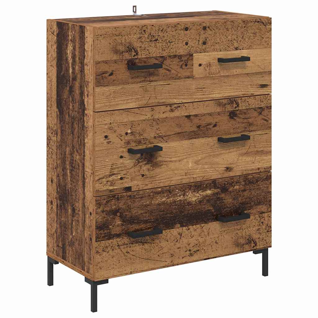 Høyskap Veggmontert Gamle tre 69,5 x 34 x 180 cm Konstruert tre