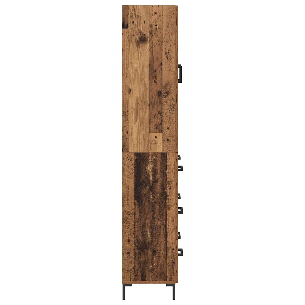 Høyskap Veggmontert Gamle tre 69,5 x 34 x 180 cm Konstruert tre