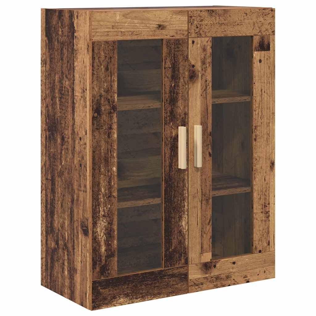 Høyskap Gamle tre 69,5 x 34 x 180 cm Sponplater og glass