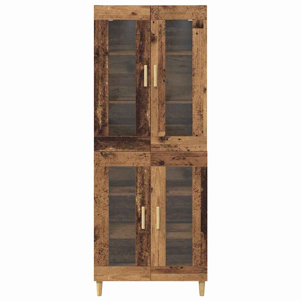 Høyskap Gamle tre 69,5 x 34 x 180 cm Konstruert tre