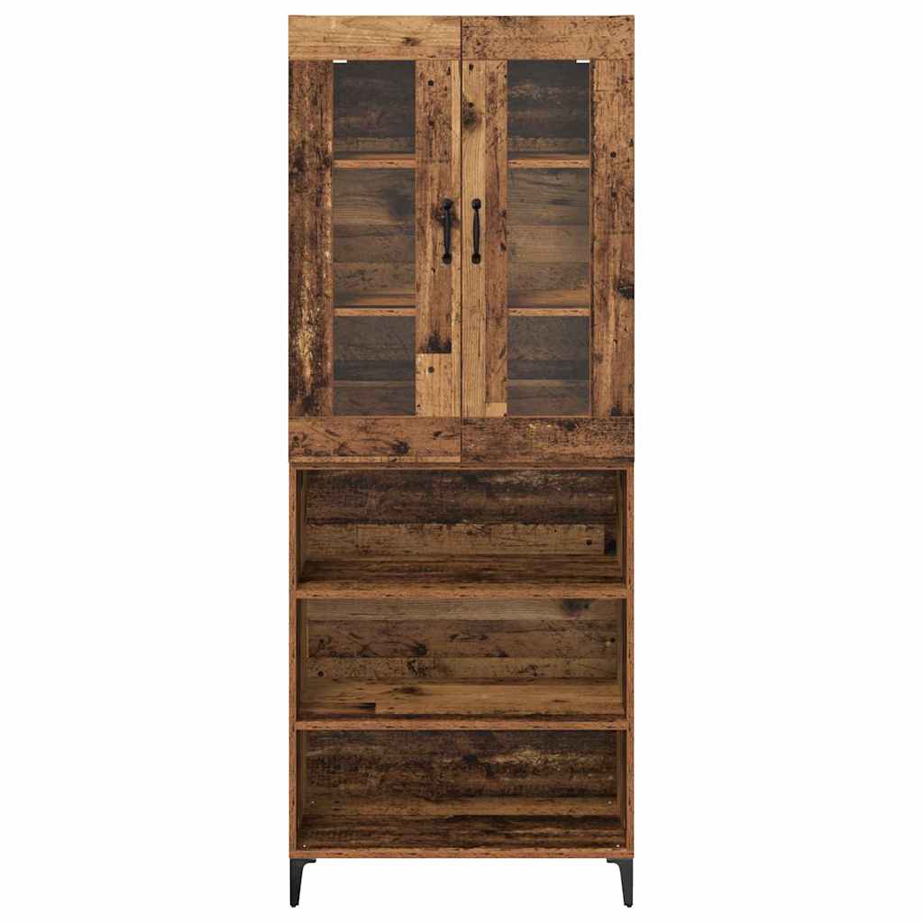 Høyskap Veggmontert Gamle tre 69,5 x 34 x 180 cm Konstruert tre