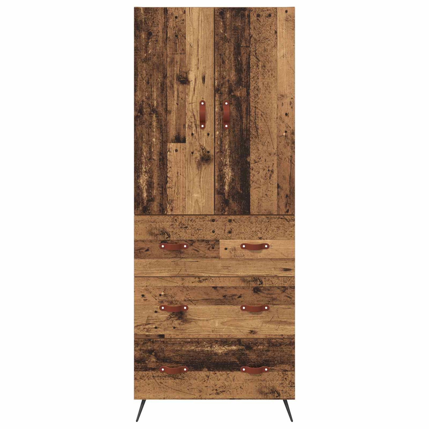 Høyskap Veggmontert Gamle tre 69,5 x 34 x 180 cm Konstruert tre