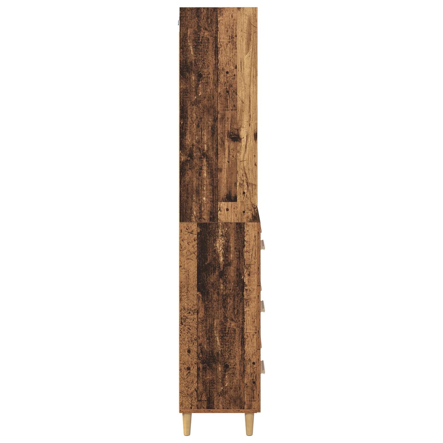 Høyskap med skuff Gamle tre 69,5 x 32,5 x 180 cm Konstruert tre