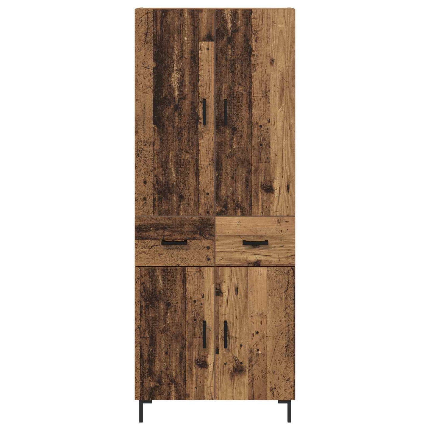 Høyskap Veggmontert Gamle tre 69,5 x 34 x 180 cm Konstruert tre