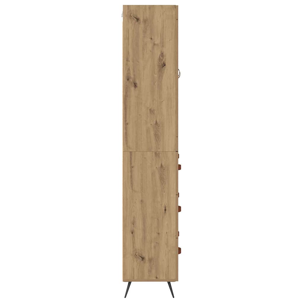 Høyskap med hylle 2 pcs Artisan Eik 69,5 x 34 x 180 cm