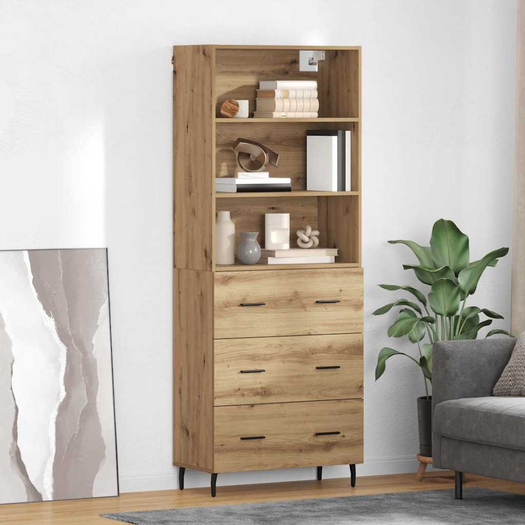 Høyskap 2 pcs Artisan Eik 69,5 x 32,5 x 180 cm Konstruert tre