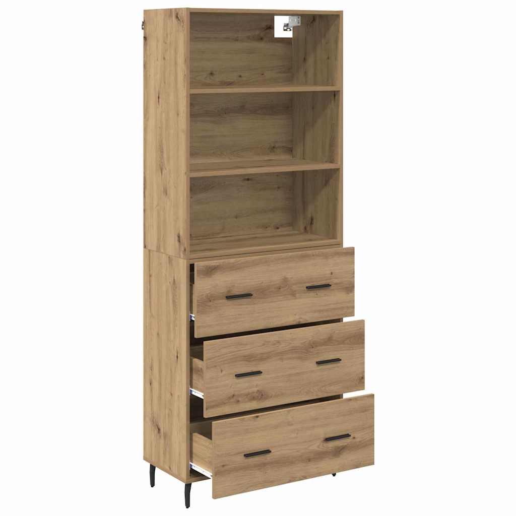 Høyskap 2 pcs Artisan Eik 69,5 x 32,5 x 180 cm Konstruert tre