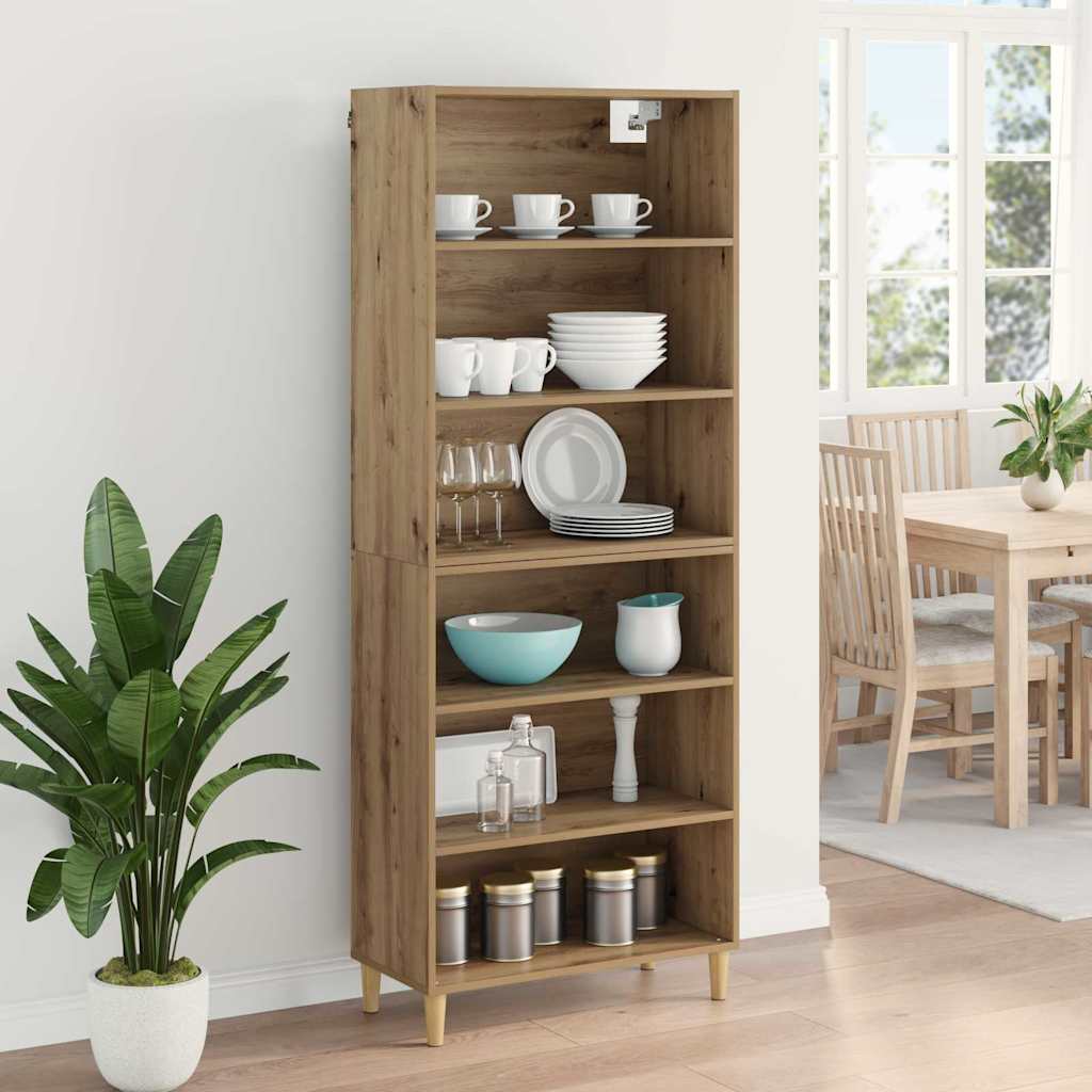 Høyskap Artisan Eik 69,5 x 32,5 x 180 cm Konstruert tre
