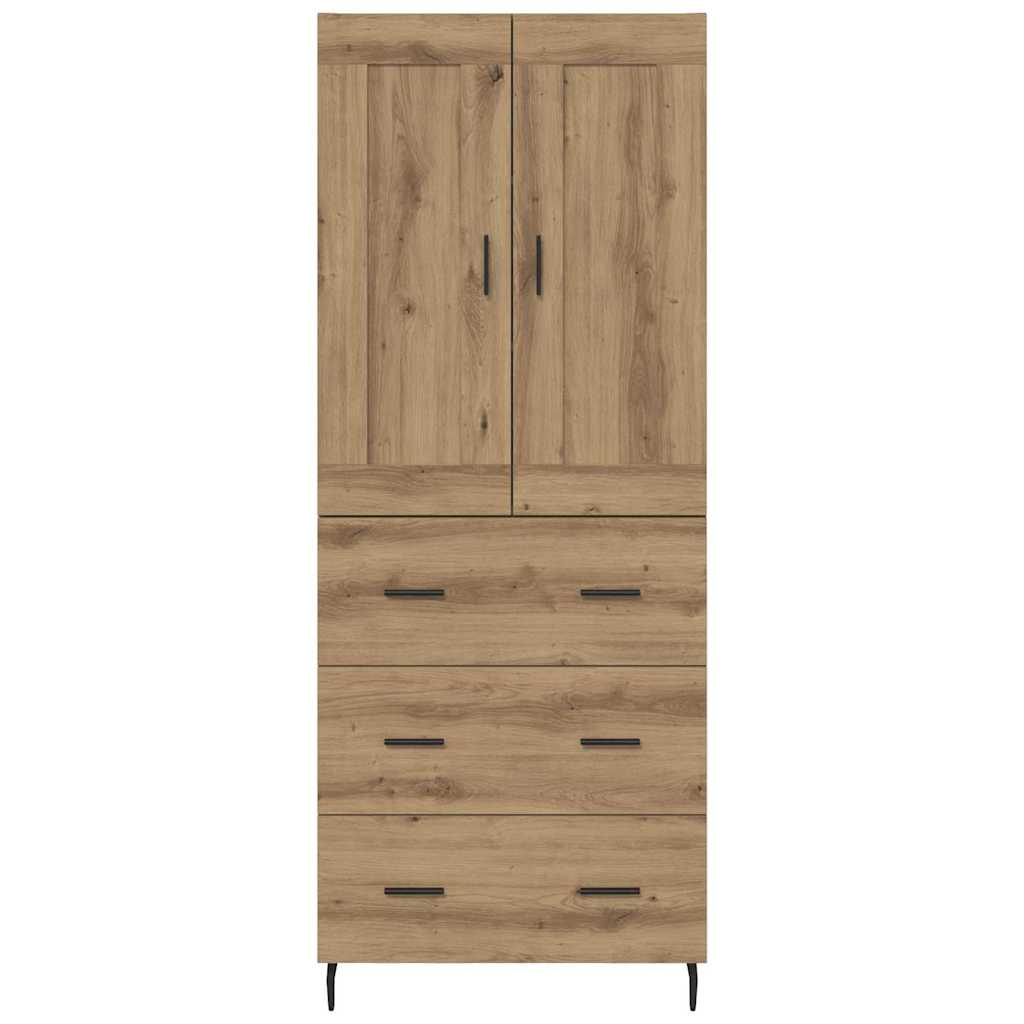 Høyskap 2 pcs Artisan Eik 69,5 x 34 x 180 cm Konstruert tre