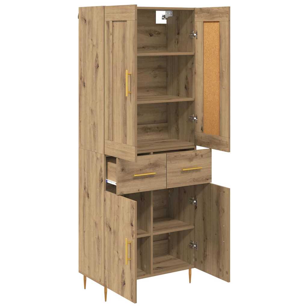 Høyskap Artisan Eik 69,5 x 34 x 180 cm Konstruert tre