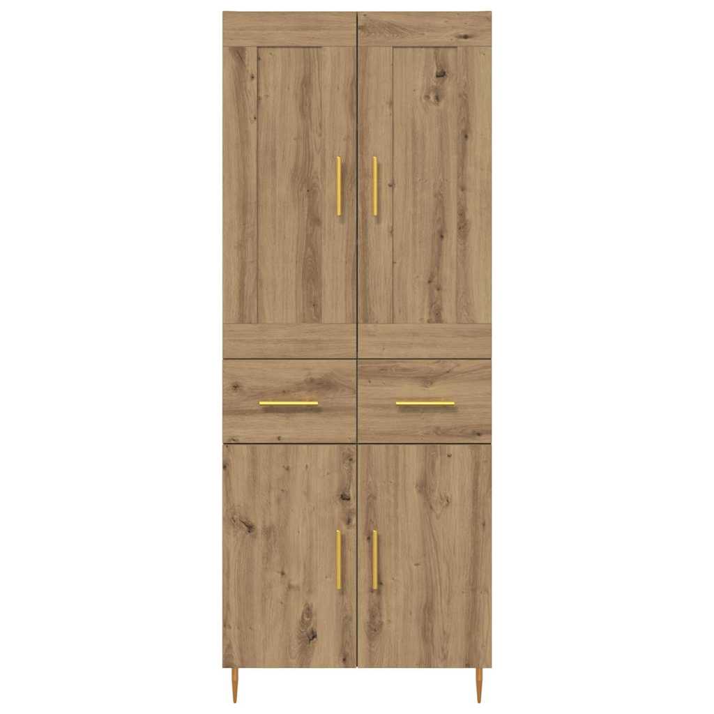 Høyskap Artisan Eik 69,5 x 34 x 180 cm Konstruert tre
