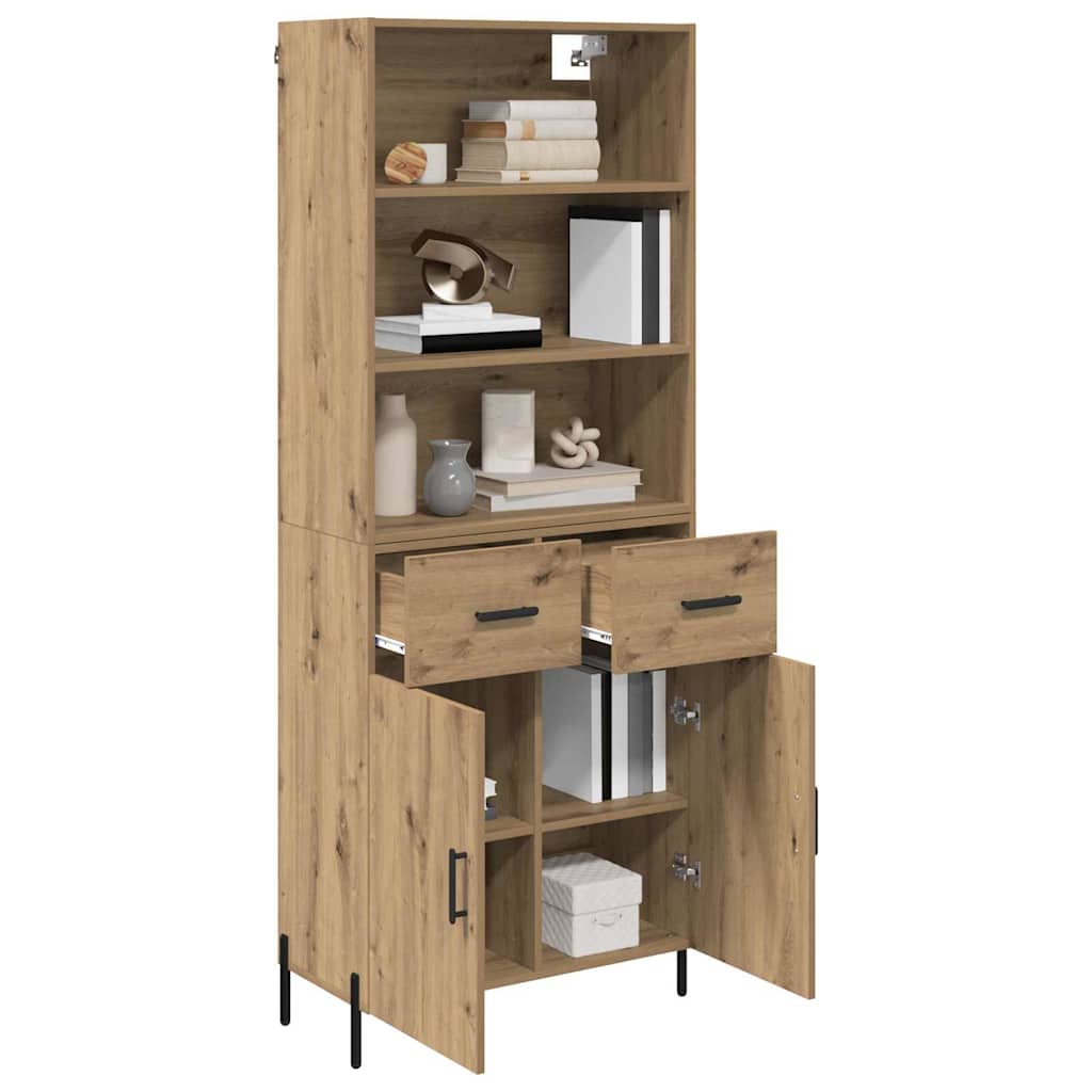 Høyskap Artisan Eik 69,5 x 32,5 x 180 cm Konstruert tre