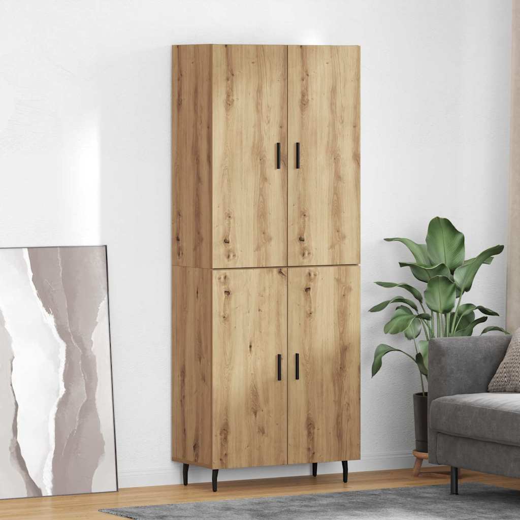 Høyskap 2 pcs Artisan Eik 69,5 x 34 x 180 cm Konstruert tre