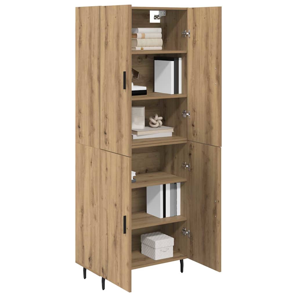Høyskap 2 pcs Artisan Eik 69,5 x 34 x 180 cm Konstruert tre