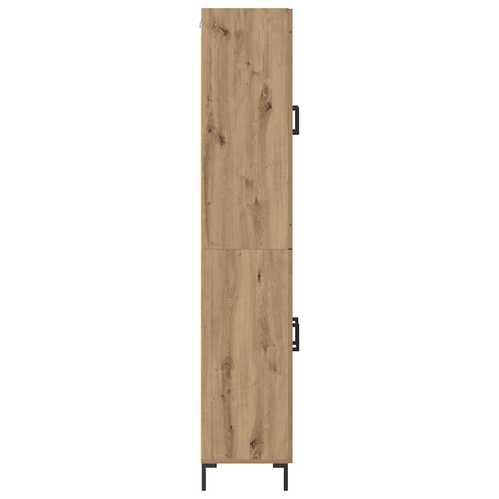Høyskap 2 pcs Artisan Eik Konstruert tre