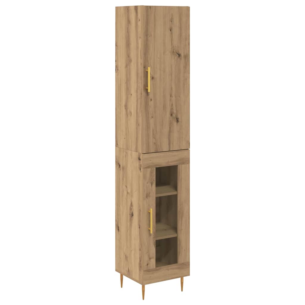 Høyskap 2 pcs Artisan Eik 34,5 x 34 x 180 cm Konstruert tre