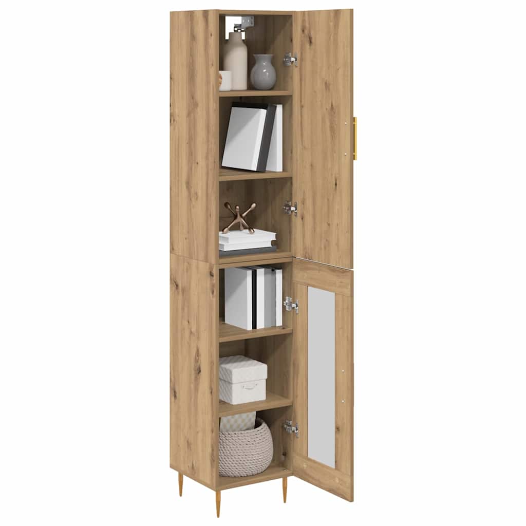Høyskap 2 pcs Artisan Eik 34,5 x 34 x 180 cm Konstruert tre