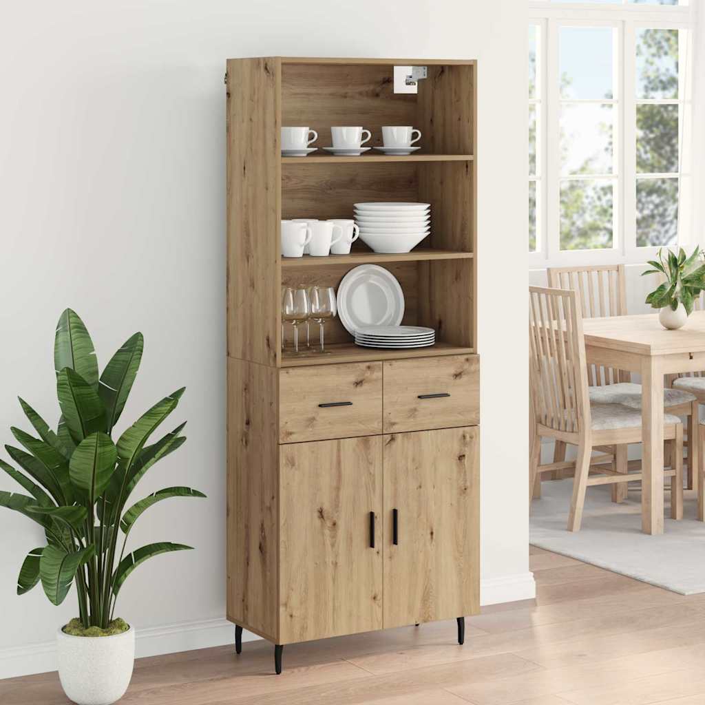 Høyskap 2 pcs Artisan Eik 69,5 x 32,5 x 180 cm Konstruert tre