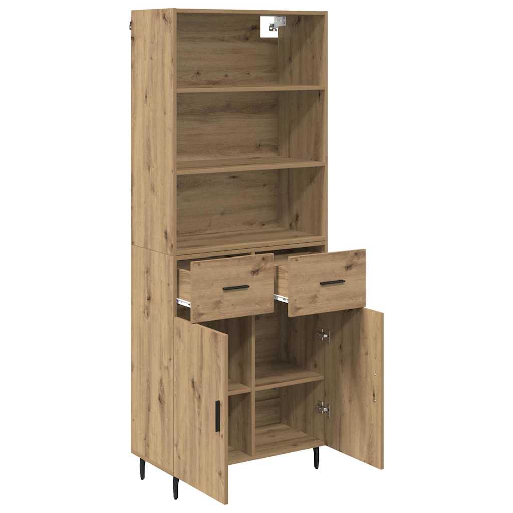 Høyskap 2 pcs Artisan Eik 69,5 x 32,5 x 180 cm Konstruert tre