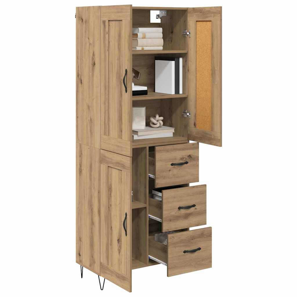 Høyskap Artisan Eik 69,5 x 34 x 180 cm Konstruert tre