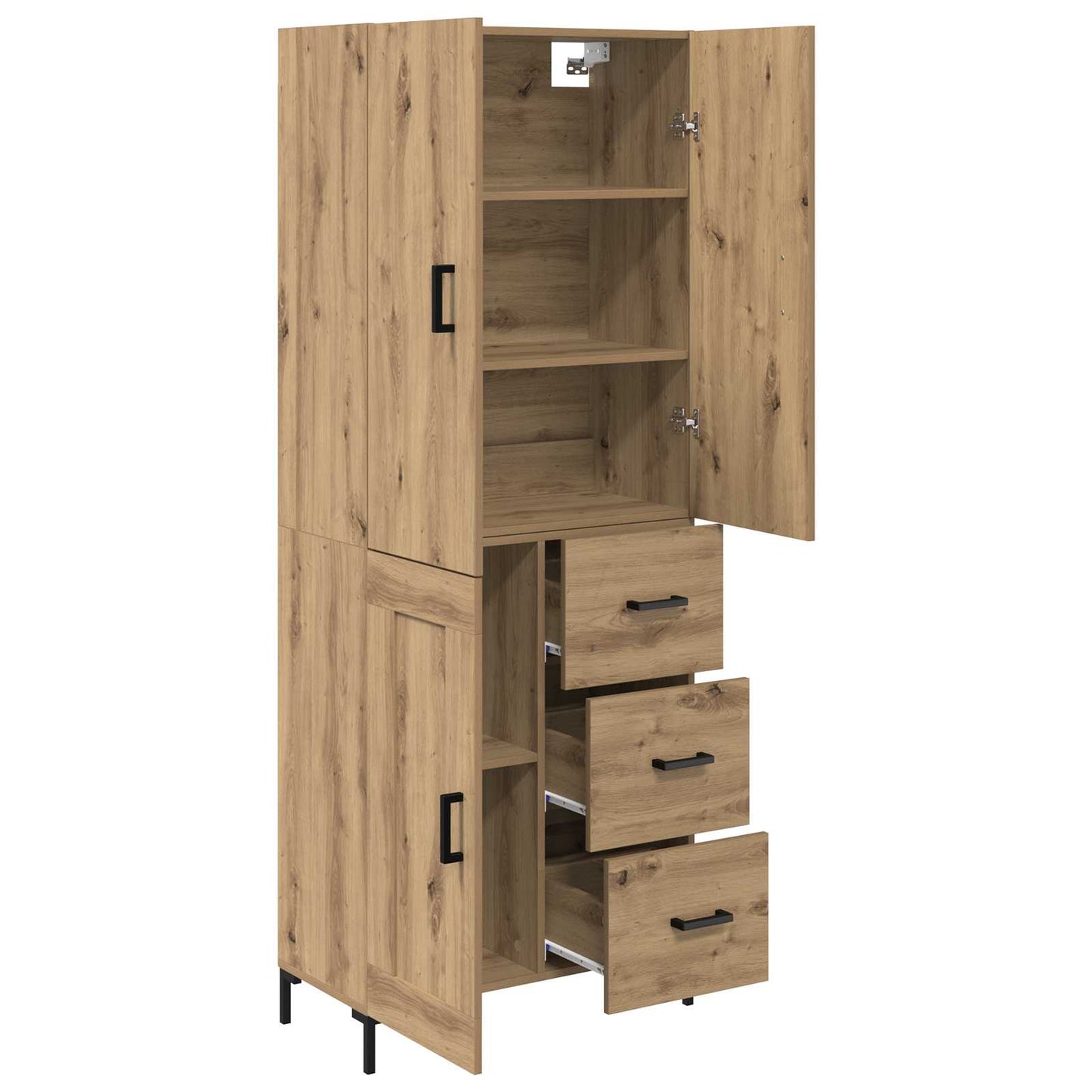 Høyskap Artisan Eik 69,5 x 34 x 180 cm Konstruert tre