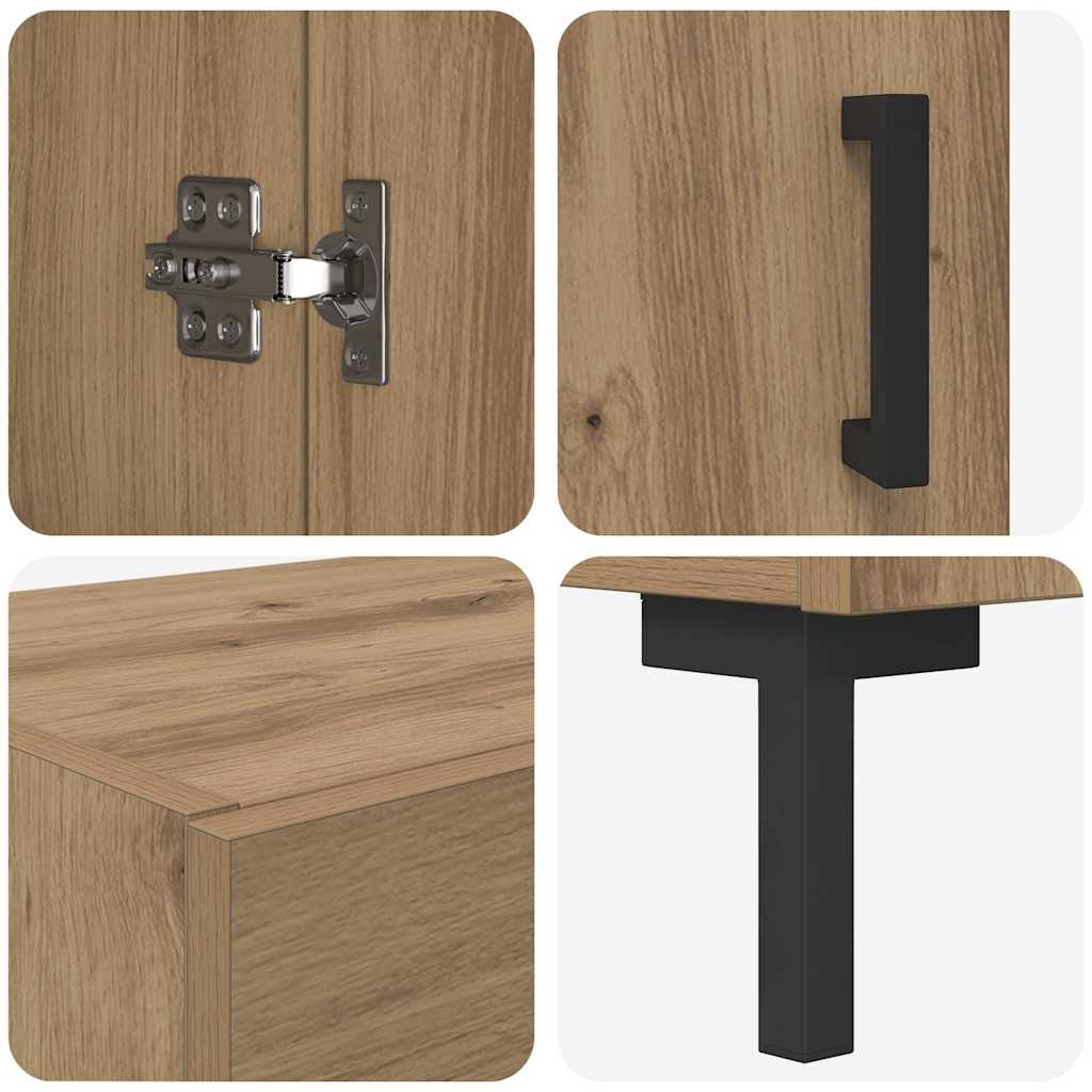 Høyskap 2 stk. Artisan Eik 69,5 x 34 x 180 cm Konstruert tre