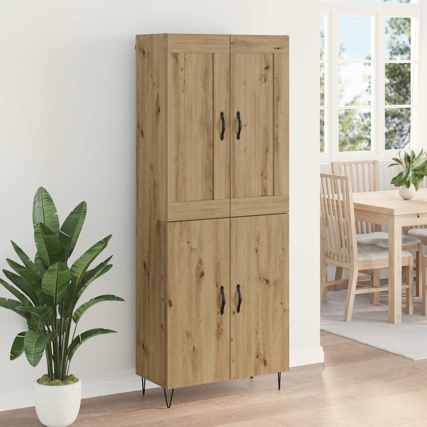 Høyskap Artisan Eik 69,5 x 34 x 180 cm Konstruert tre