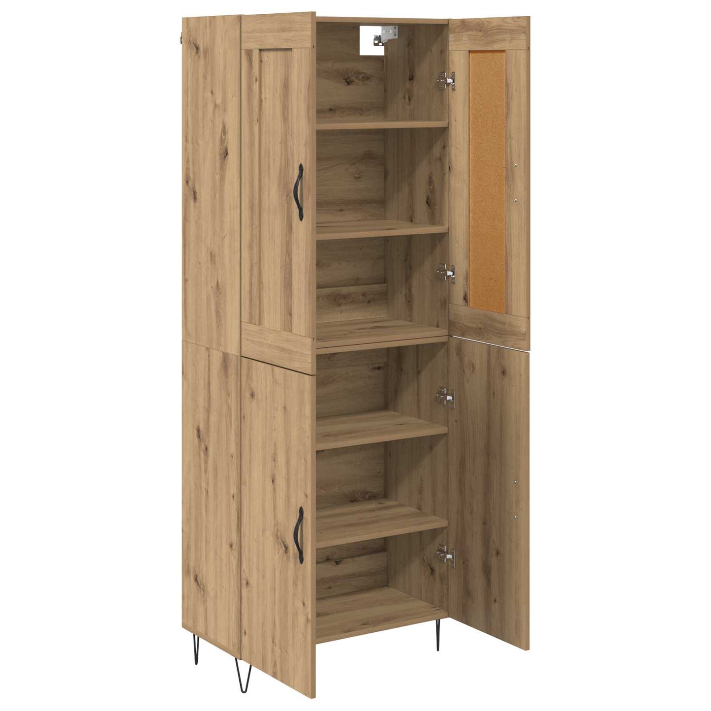 Høyskap Artisan Eik 69,5 x 34 x 180 cm Konstruert tre