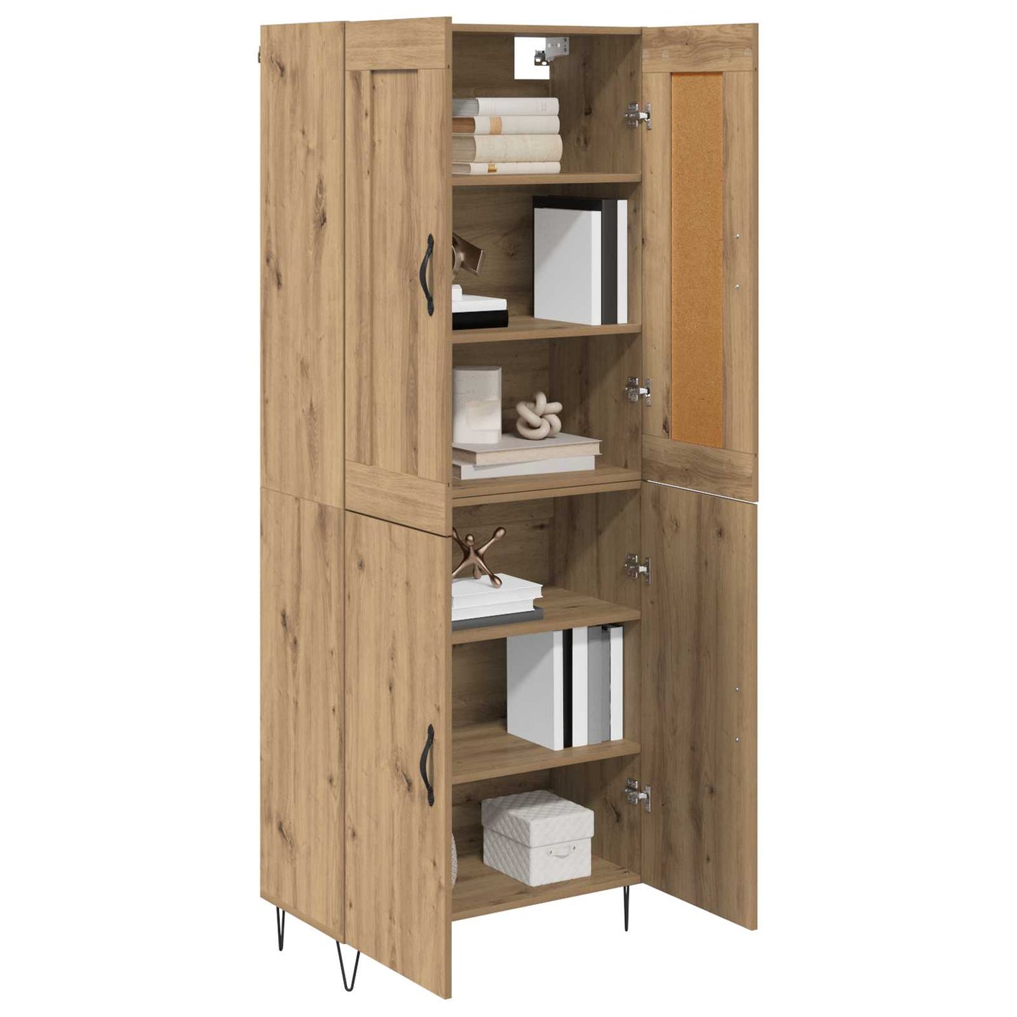 Høyskap Artisan Eik 69,5 x 34 x 180 cm Konstruert tre